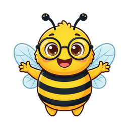 Vocabee Bee Mascot - Welcoming